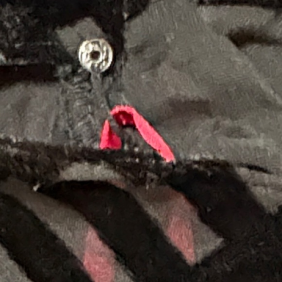 Calvin Klein Black Burnt Velvet Sleeveless Dress with Red Silk Blend Lining Sz 4 - Picture 4 of 8